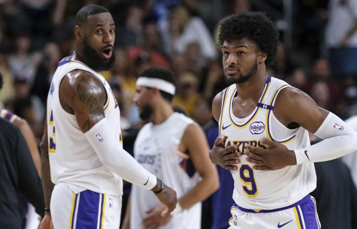 Prima partita padre-figlio nella storia della NBA | LeBron e Bronny James sullo stesso piano con i Lakers