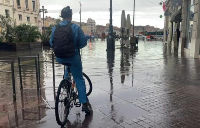 Diversi quartieri di Marsiglia sono stati allagati a causa delle forti piogge