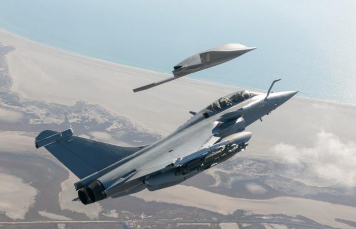 Lancio di un programma di droni da combattimento come parte dello standard Rafale F5