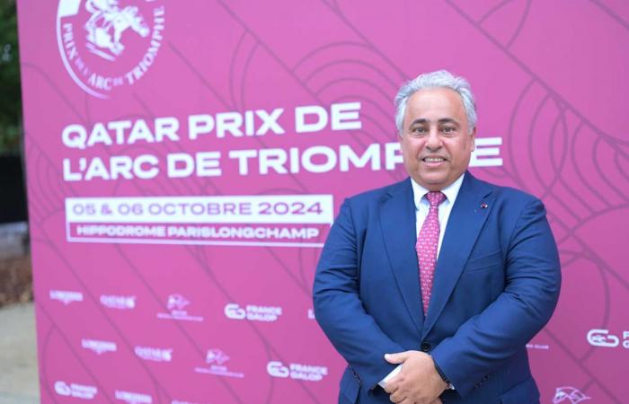 Il Principe Alberto II al Premio Arco di Trionfo del Qatar con gli sceicchi del Qatar