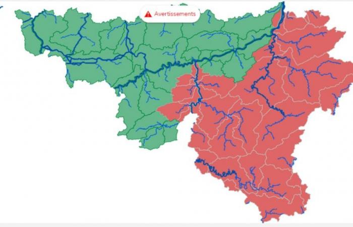 Kirk solleva timori di inondazioni: fiumi nelle province di Liegi, Namur e Lussemburgo in allerta rossa