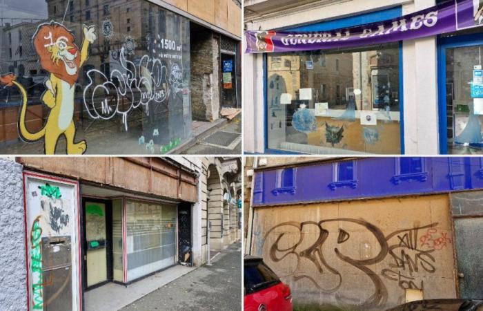 FOTO – Decine di negozi chiusi nel centro di Belfort