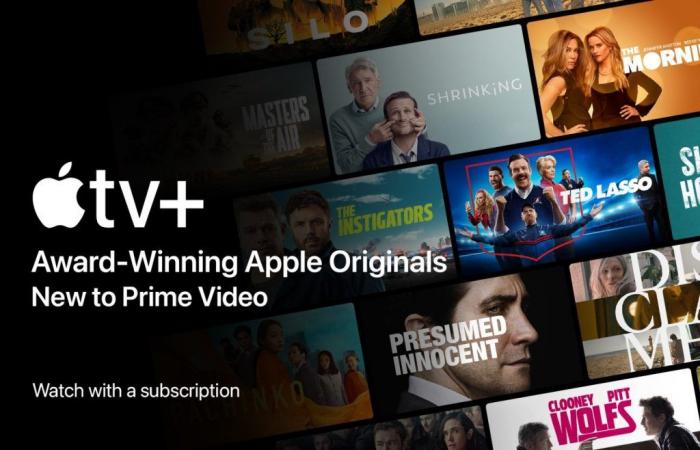 Amazon Prime Video aggiunge Apple TV+ alla sua lista