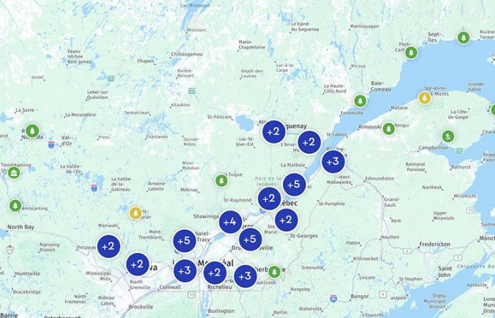 Una mappa per seguire l’evoluzione dei colori autunnali in Quebec