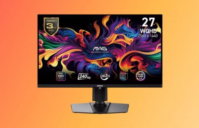 Boulanger ti fa risparmiare 200€ su questo monitor da gioco QD-OLED ultra fluido (240 Hz) di MSI