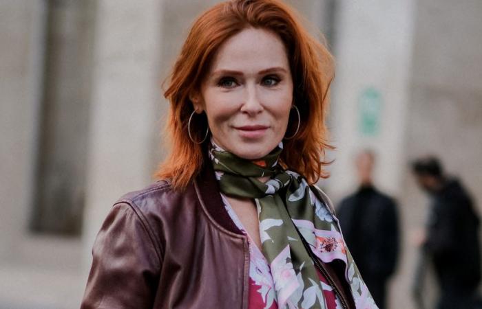 Audrey Fleurot (47 anni), splendida con una tuta aderente