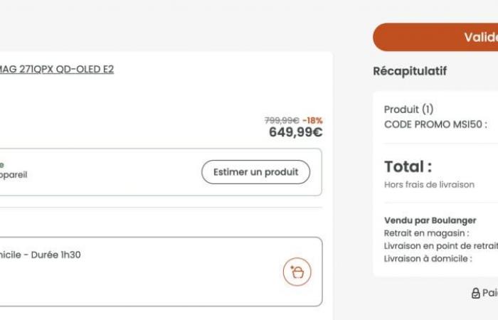 Boulanger ti fa risparmiare 200€ su questo monitor da gioco QD-OLED ultra fluido (240 Hz) di MSI