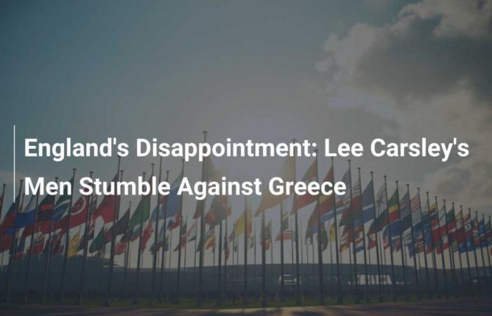 Delusione inglese: gli uomini di Lee Carsley inciampano contro la Grecia