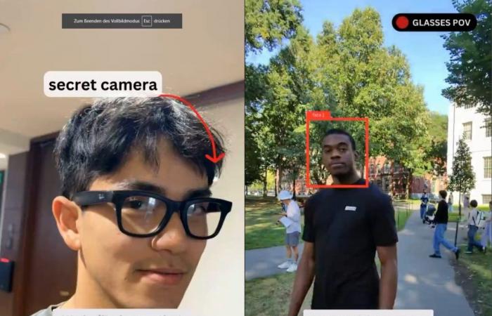 Gli occhiali intelligenti inventati dagli studenti mostrano le informazioni personali degli sconosciuti