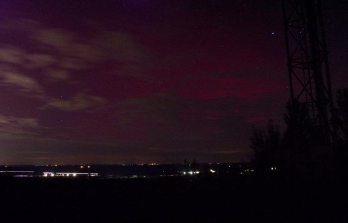 l’aurora boreale vista nel cielo di Tolosa e dell’Alta Garonna