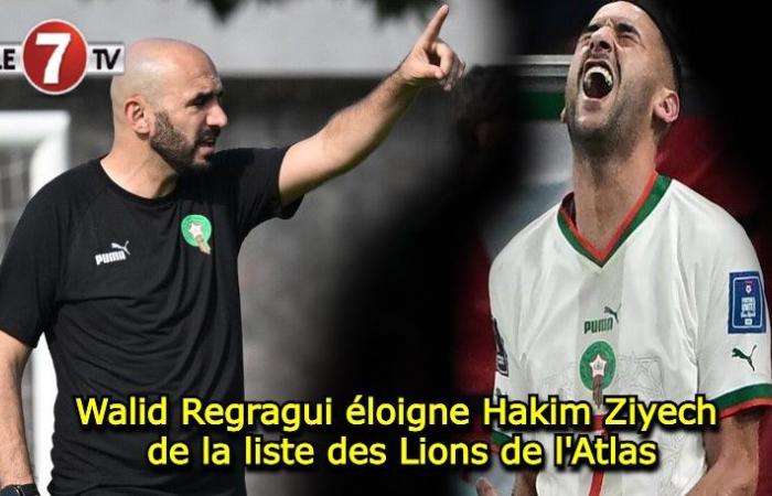 Walid Regragui rimuove Hakim Ziyech dalla lista Atlas Lions – Le7tv.ma