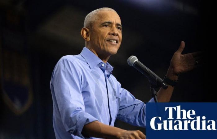 Obama dice agli uomini di abbandonare le “scuse” e di sostenere Kamala Harris contro Trump | Elezioni americane 2024