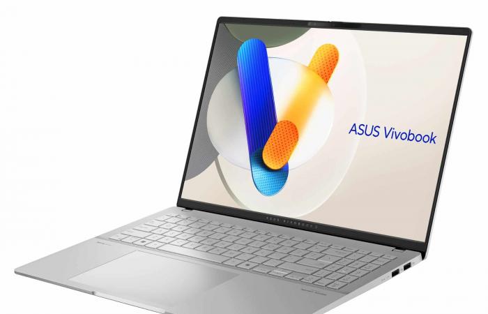 Promo 1449€ Asus Vivobook S 16 S5606WA-MX091W, PC portatile multimediale 16″ OLED 3.2K 120Hz nomade 9h Argent AMD Ryzen AI 9 HX370 Strix TB4 SSD 1 A