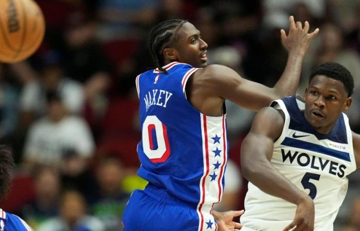 I Timberwolves hanno battuto i 76ers 121-111 nella partita di preseason a Des Moines