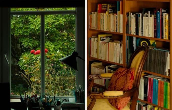 Al centro dello “studio” di Dominique Bernard, amante dei libri e della bellezza