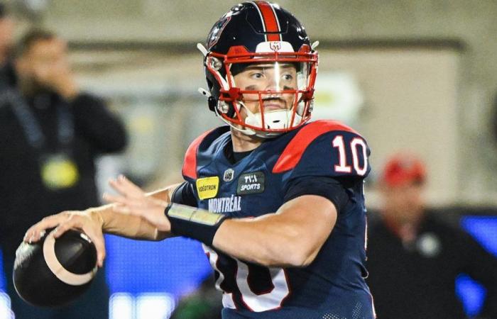 CFL: Davis Alexander sarà il quarterback titolare degli Alouettes contro i Rouge et Noir lunedì