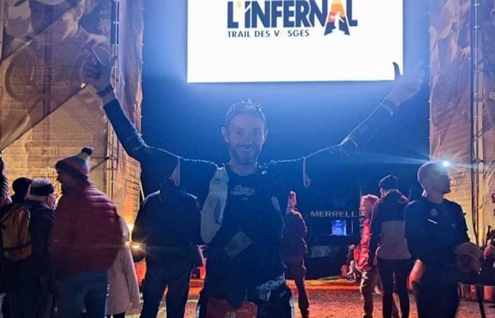 Damien completa una corsa di 205 km nei Vosgi