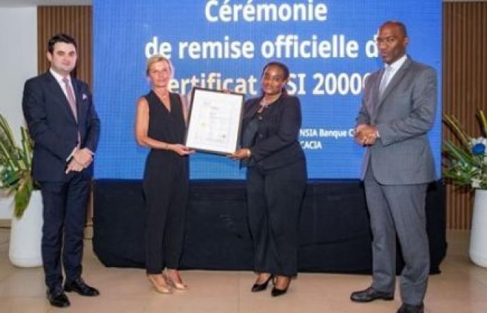 NSIA Banque Côte d’Ivoire ottiene il certificato MSI 20000