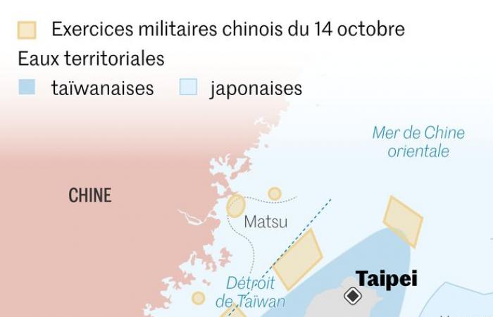 La Cina ha effettuato manovre militari intorno a Taiwan, dopo un discorso del presidente dell’isola che chiedeva di “resistere all’annessione cinese”