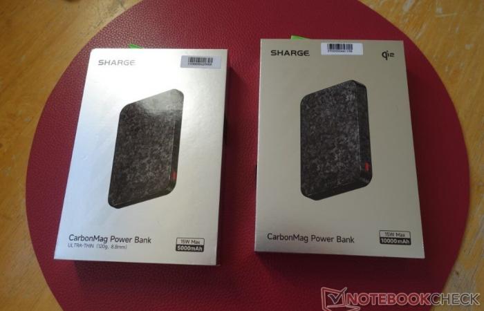 Sharge CarbonMag 5K e 10K, power bank wireless: prova pratica: MagSafe e Qi2 con stile