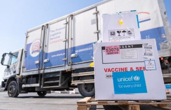 Seconda campagna di vaccinazione contro il virus della poliomielite per i bambini nella Striscia di Gaza