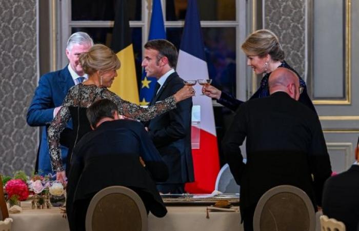 Re Filippo brinda con Emmanuel Macron: scopri le foto della sontuosa cena di stato all’Eliseo