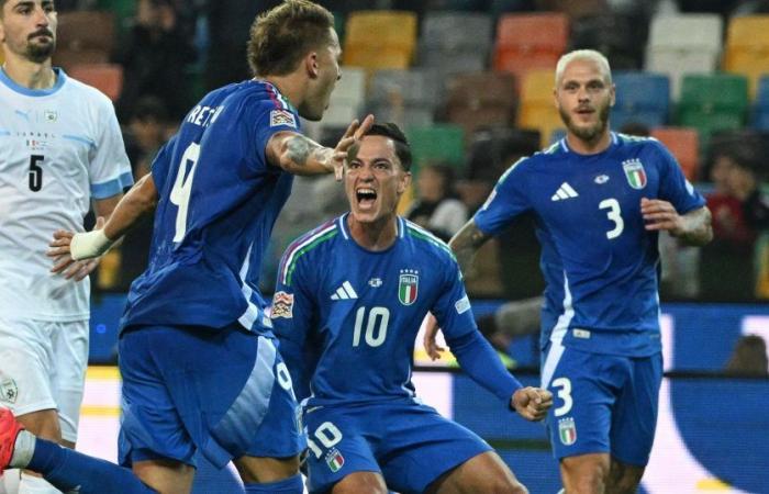 Nations League: Italia quasi ai quarti dopo la vittoria contro Israele (4-1)