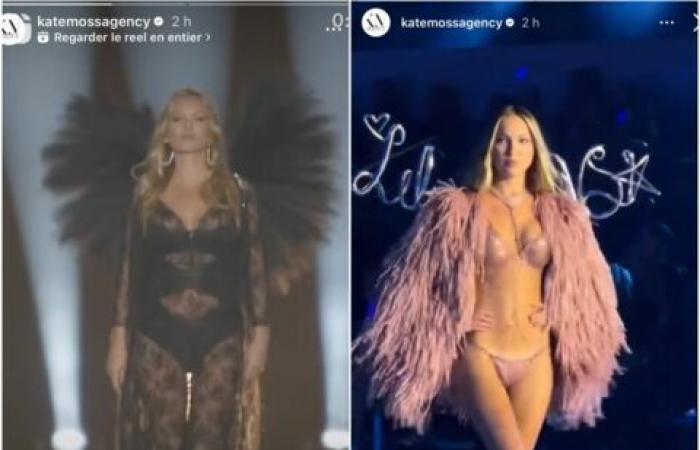 A 50 anni Kate Moss debutta alla sfilata di Victoria’s Secret insieme alla figlia Lila: il momento è iconico