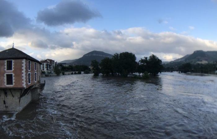 Allerta di vigilanza per le prossime 48 ore sul rischio di esondazione del Tarn in diversi comuni del Sud Aveyron, tra cui Millau