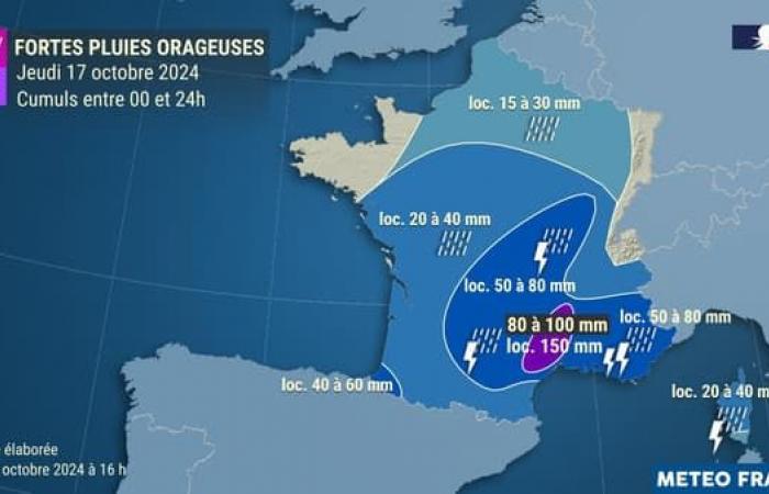 Météo-France colloca quattro dipartimenti in vigilanza arancione