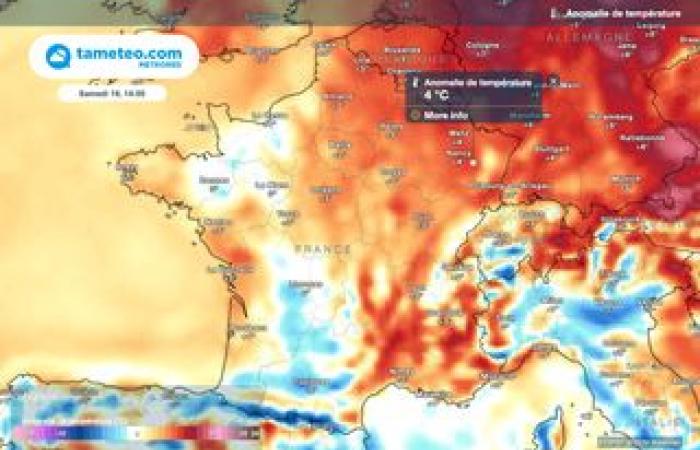 le nostre mappe mostrano un aumento delle piogge in Francia! Météo-France estende la sua vigilanza arancione!