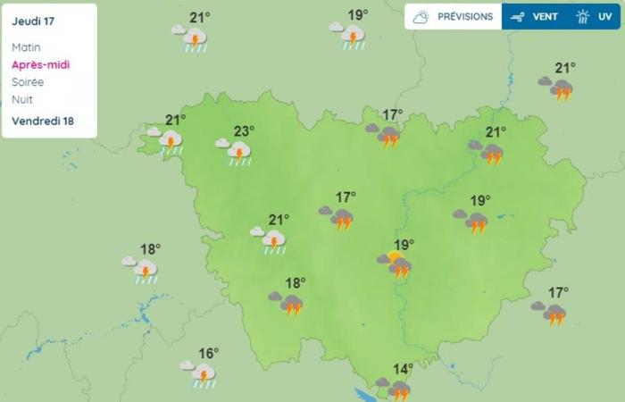 Le previsioni del tempo per questo giovedì in Alta Loira