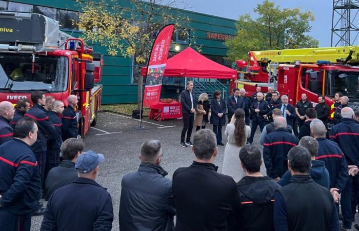 un nuovo braccio di sollevamento aereo per i vigili del fuoco dell’Alta Savoia