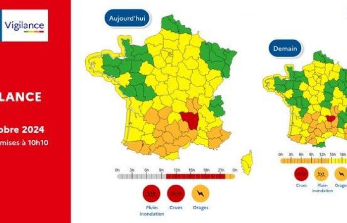 LIVE – Piogge, inondazioni, temporali: Alta Loira, Ardèche, Rodano e Loira vanno in allerta rossa – 20 dipartimenti in arancione – Evacuate scuole e asili nido di Annonay