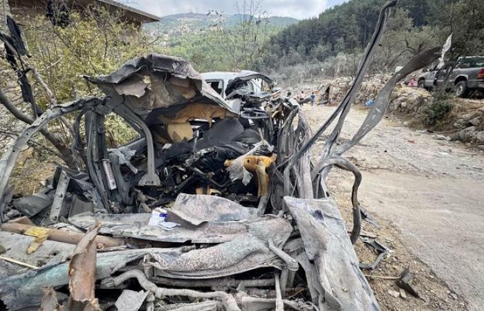 dopo il bombardamento israeliano di un villaggio cristiano nel nord del Libano, dicono i residenti scioccati