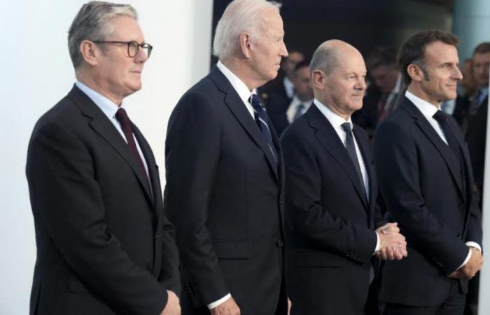 Guerra in Ucraina. Biden, Macron, Scholz e Starmer vogliono una “pace giusta e duratura”