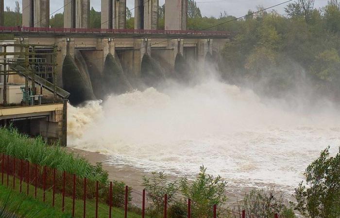 Allerta pioggia, piena e piena: il Tarn fa capolino fuori dall’acqua