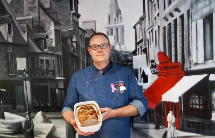 Nicolas Lenormand, macellaio-salumiere di Tinchebray, è stato incoronato campione francese del paté di coniglio