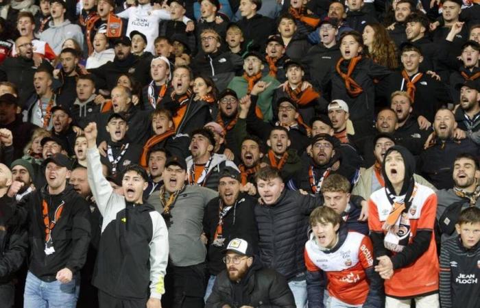 un dispositivo di sicurezza “classico” per la partita dell’FC Lorient contro l’FC Annecy