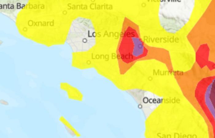 Polvere e cenere portate dal vento danneggiano la qualità dell’aria della California meridionale, avverte il regolatore