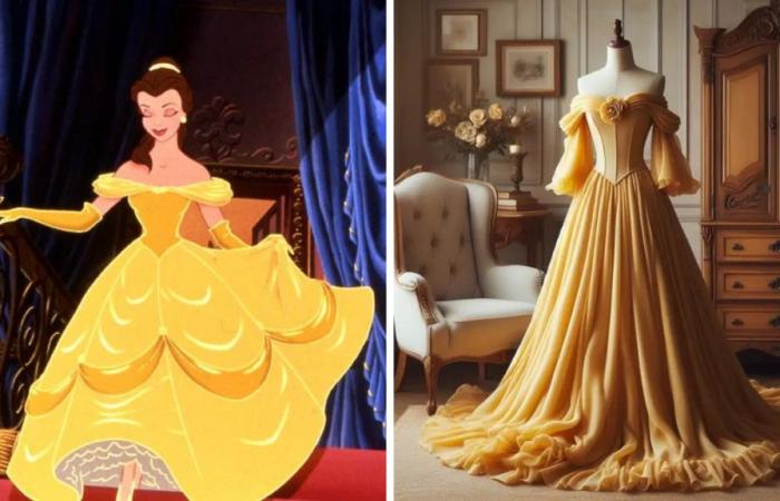 Un’intelligenza artificiale ha immaginato come sarebbero gli abiti delle principesse Disney nella vita reale… ed è magico!