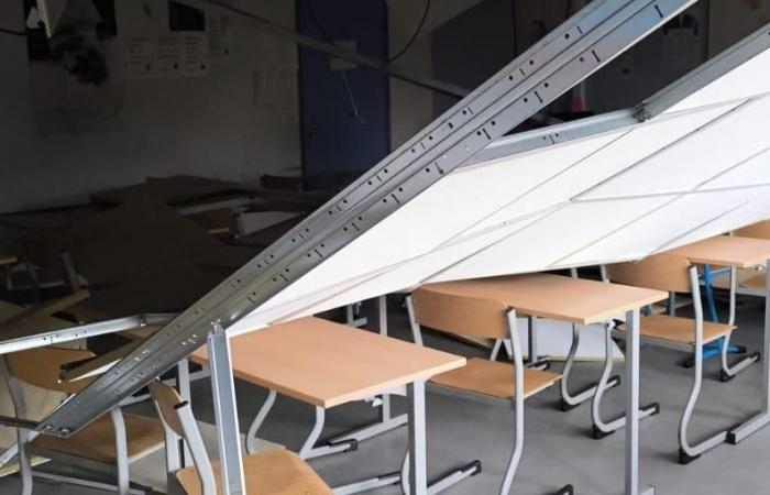 Crolla un controsoffitto in un’aula di un college di Seine-Saint-Denis