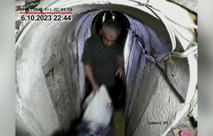 Israele rivela filmati di Yahya Sinouar nel tunnel di Gaza prima degli attacchi del 7 ottobre