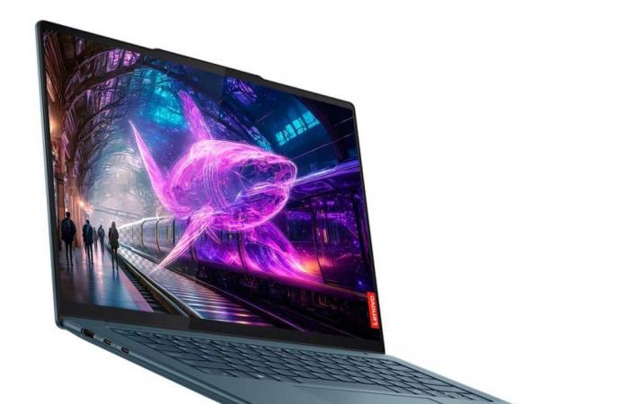 Lenovo Yoga Pro 7 14AHP9 (83E3000CFR), PC portatile multimediale blu 14″ 2.5K, facile da trasportare, AMD Ryzen 7 8845HS ad alte prestazioni – LaptopSpirit