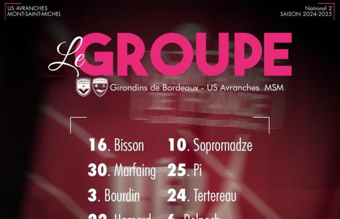 [J8] Gruppi per Bordeaux-Avranches