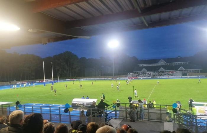 un leggero guasto interrompe la partita tra il Rugby Club Bassin d’Arcachon e Marmande