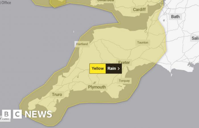 La tempesta Ashley porta allerta meteo nel Devon e in Cornovaglia