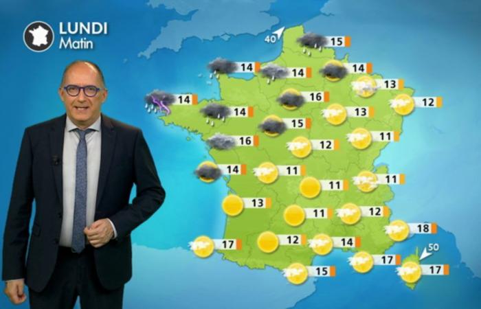 Meteo lunedì 21 ottobre: ​​tra pieno sole e pioggia battente