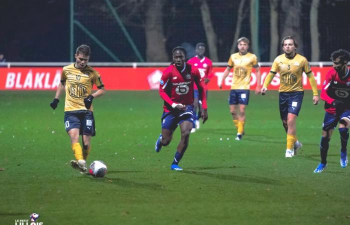 Trévis Dago (LOSC) trova il calcio d’angolo per il suo secondo gol in Ligue 2