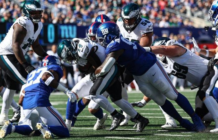 Dexter Lawrence è stato il giocatore con il punteggio più alto dei Giants nella sconfitta della settimana 7